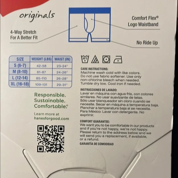 2X Hanes Boy's Boxer Briefs - Black, Red, Gray - Picture 3 of 4